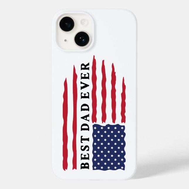 Bester Vater je amerikanische Flagge Case-Mate iPhone 14 Hülle (Rückseite)