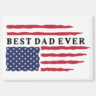 Bester Vater je amerikanische Flagge Magnet