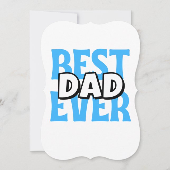 Bester Vater je Ankündigung (Vorderseite)