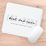 Bester Vater je Athletik Moderne Preppy Vatertag Mousepad<br><div class="desc">Dieses einfache und moderne Design besteht aus san Serif und spielerischer Schriftzypografie.</div>