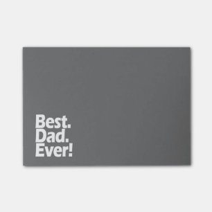 Bester Vater je Ausruf Schwarz/Weiß Vater-Tag Post-it Klebezettel