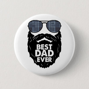 Bester Vater je Bart bärtige Vater Sonnenbrille sc Button