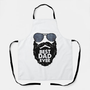 Bester Vater je Bart bärtige Vater Sonnenbrille sc Schürze