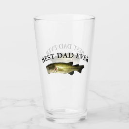 Bester Vater je Bass Fishing Beer Glas