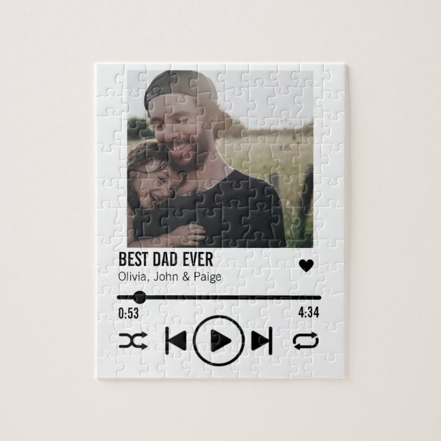 Bester Vater je benutzerdefinierte Foto-Song-Playl (Vertikal)
