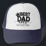 Bester Vater je | Benutzerdefinierte Kindernamen Truckerkappe<br><div class="desc">Dieser 'Bester Vater je' Hut ist phantastisch! Die Option individuelle Name ist so durchdacht und personalisiert. Ich Liebe,  dass es ein lustiger und spielerischer Weg ist,  den phantastischen Titel meines Vaters zu zeigen. Ich kann mir schon vorstellen,  wie viel Spaß wir haben werden!"</div>