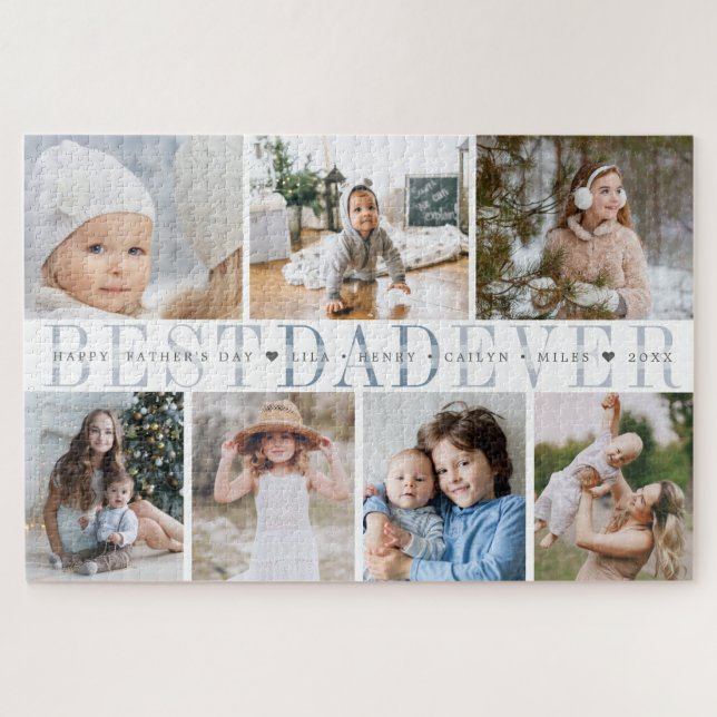 Bester Vater je | Benutzerdefinierte Message & Kid (Horizontal)