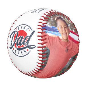 Bester Vater je benutzerdefinierten Foto Baseball