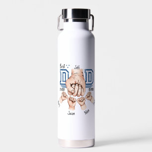 Bester Vater je benutzerdefinierter Faustschlag - Trinkflasche