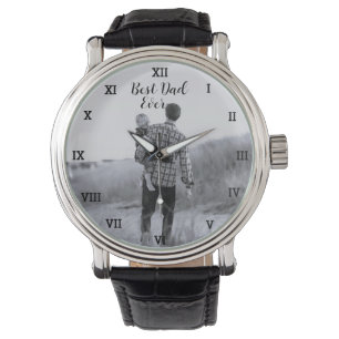 Bester Vater je benutzerdefiniertes Foto Erstellen Armbanduhr