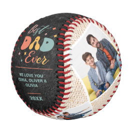 Bester Vater je benutzerdefiniertes Foto für die F Baseball