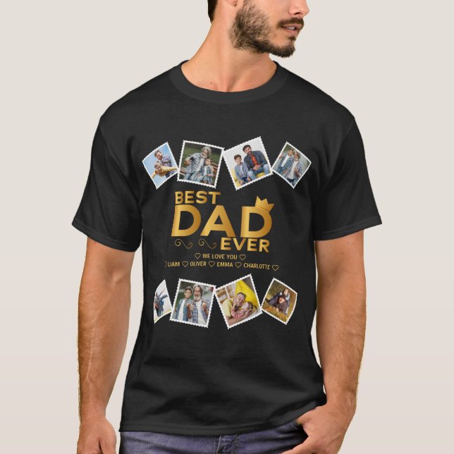 Bester Vater je benutzerdefiniertes Foto, Kinderna T-Shirt (Vorderseite)