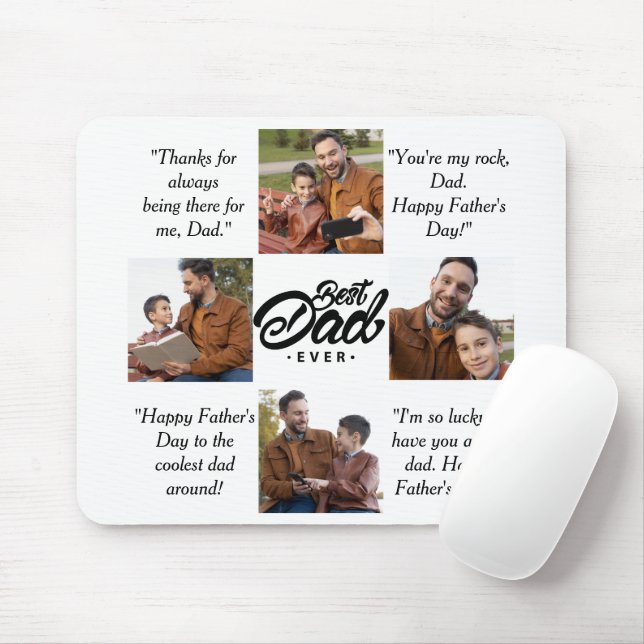 Bester Vater je benutzerdefiniertes Foto Mousepad (Mit Mouse)