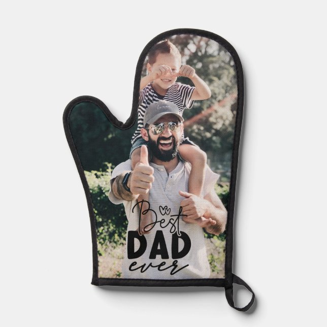 Bester Vater je benutzerdefiniertes Foto Ofenhandschuh (Vorderseite)