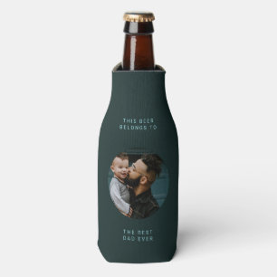 Bester Vater je Benutzerdefiniertes Foto und Tex Flaschenkühler