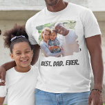 Bester Vater je benutzerdefiniertes Foto Vatertag T-Shirt<br><div class="desc">Erstellen Sie Ihren personalisierten Vatertag Geschenk T - Shirt mit Ihrem eigenen Foto und Text.</div>