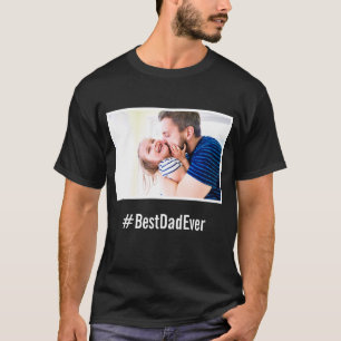 Bester Vater je benutzerdefiniertes Schwarz-Weiß-H T-Shirt