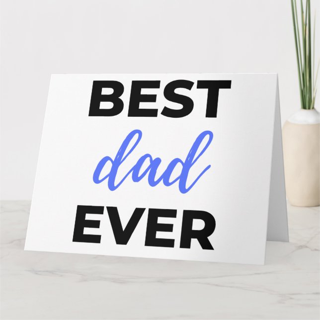 Bester Vater je Black Karte (Vorderseite)