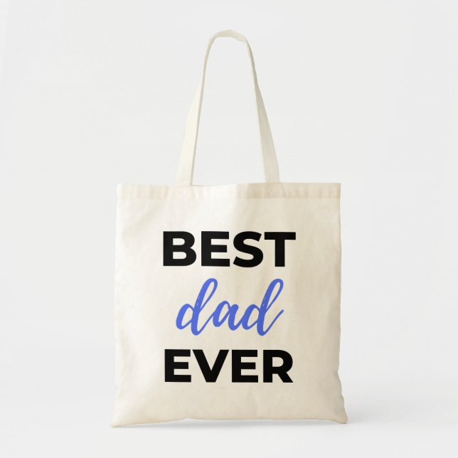Bester Vater je Black Tragetasche (Vorne)