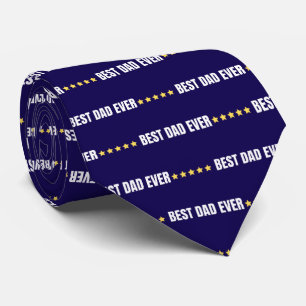 Bester Vater je blau Krawatte
