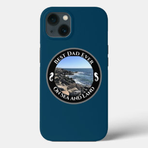 Bester Vater je blauer Atlantik Felsstrand Case-Mate iPhone Hülle