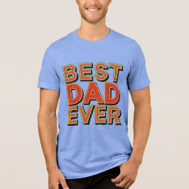 Bester Vater je Blue Tri-Blend T - Shirt