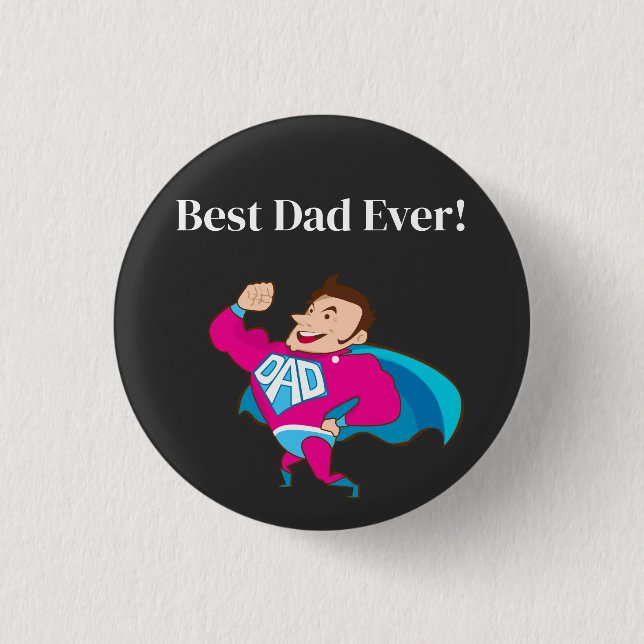 Bester Vater je Button (Vorderseite)