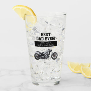 Bester Vater je Cool Motorrad Vater Bike Glas