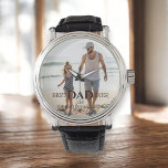 Bester Vater je Cool Trendy Foto Instagram Armbanduhr<br><div class="desc">Feiern Sie Ihren phantastischen Papa mit unserem Best Vater Ever Cool Trendy Foto Instagram Watch! Dieses stilvolle Uhrwerk verfügt über ein benutzerdefinierbares Instagram-inspiriert Design, in dem Sie Ihr Lieblings-Foto und personalisierten Text hinzufügen können, um einen von Herzen empfundenen Sake zu erstellen. Diese Uhr ist perfekt für den Vatertag, Geburtstage oder...</div>
