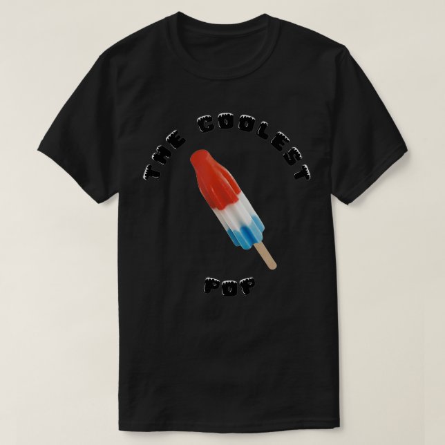 Bester Vater je Cooler Pop Retro Ice Rainbow Lecke T-Shirt (Design vorne)