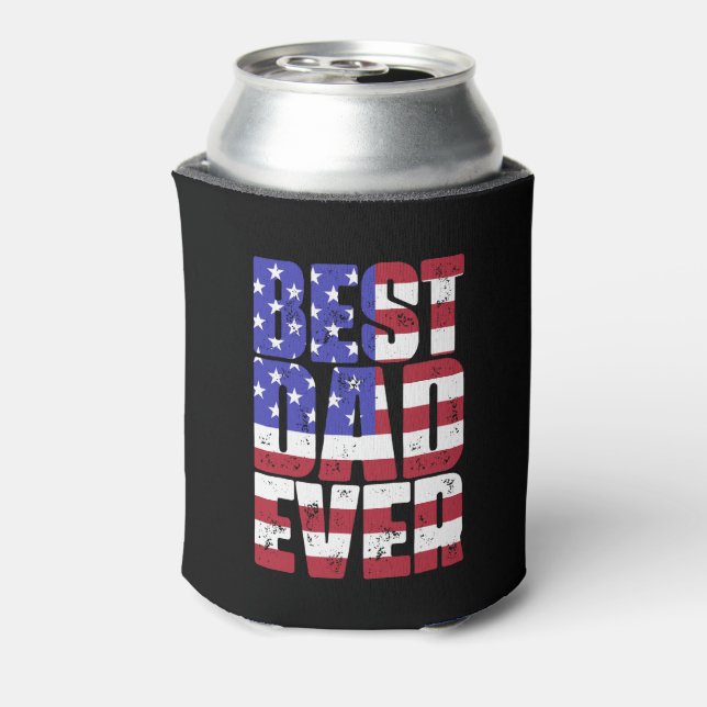 Bester Vater je Cooler Vater der amerikanischen Fl Dosenkühler (Kanne Rückseite)