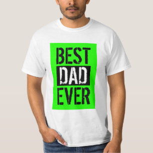 Bester Vater je Cooles Geschenk des Grünen Schwarz T-Shirt