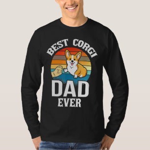 Bester Vater je Corgi Retro Vintag T-Shirt