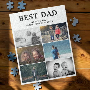 Bester Vater je Custom 6 Foto Collage Album
