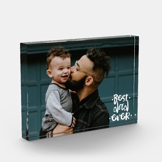 Bester Vater je Custom Foto Vatertag Geschenk  (Links)