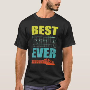 Bester Vater je Daddy Guitar Player Musician Crew T-Shirt