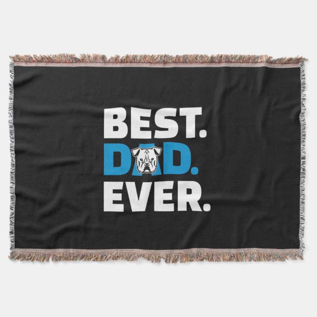 Bester Vater je | Dog Lover Gift Decke (Vorderseite)