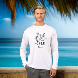 Bester Vater je | Doodle Script Vatertag Geschenk Tri-Blend Shirt