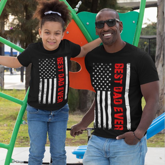 Bester Vater je dünne rote Linie Feuerwehrmänner D T-Shirt (Von Creator hochgeladen)