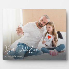 Bester Vater je einfaches benutzerdefiniertes Foto Fotoplatte