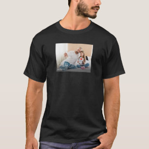 Bester Vater je einfaches benutzerdefiniertes Foto T-Shirt