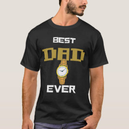 Bester Vater je - Elegante Personalisierte Uhr T-Shirt