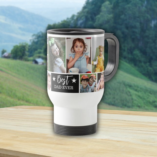 Bester Vater je Erstellen Sie Ihre eigene 10-FotoC Reisebecher (best Dad Ever Photo Collage Travel Mug)