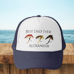 Bester Vater je! Fisch Fischerei Fischer Fischfang Truckerkappe<br><div class="desc">Bester Vater je! Fischen Fischer Fliegenfischer Hut. Unsere Personalisierten Fischerhüte sind aus jedem Grund großartige Geschenke.</div>