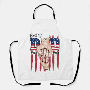 Bester Vater je - Fist Bump USA Flag - 1 Kind Schürze