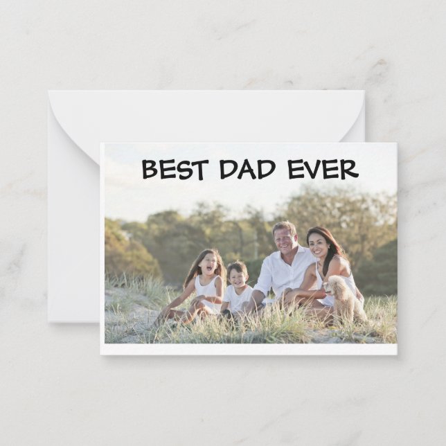 Bester Vater je Flachnotierkarte Mitteilungskarte (Vorderseite)