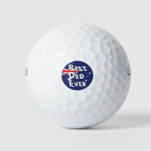 Bester Vater je Flagge Australiens Golfball