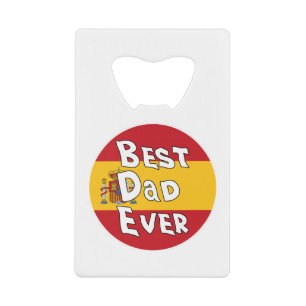 Bester Vater je Flagge Spaniens Geldbeutel Flaschenöffner