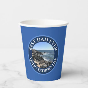 Bester Vater je Foto Atlantik Blaues Meer Pappbecher