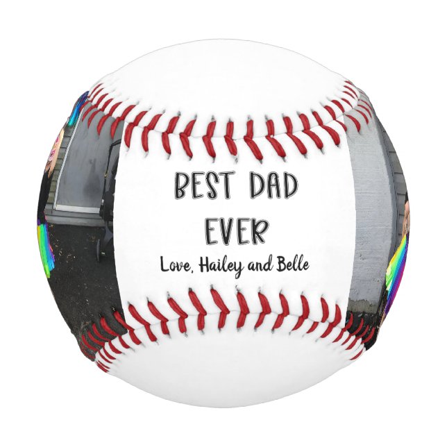 Bester Vater je Foto Baseball (Vorderseite)